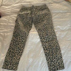 BNWOT William Rast Leopard print skinny jeans